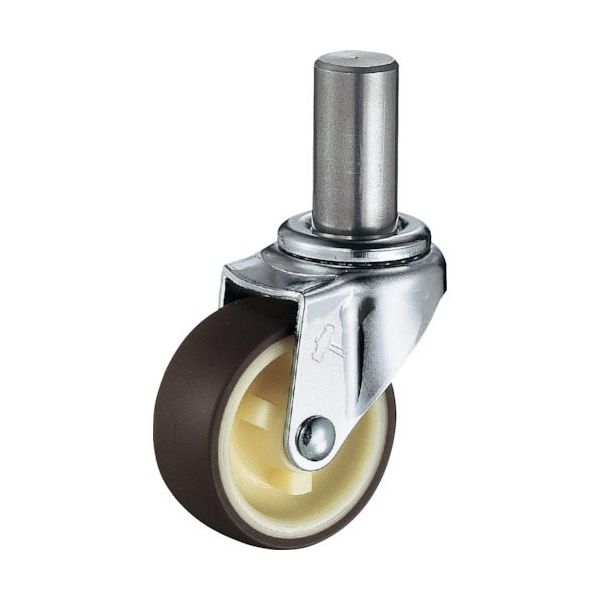 ハンマーキャスター ハンマー 差込み旋回式ウレタン車輪(ナイロンホイール)50mm 420EK-UR50 1個 814-2713（直送品）