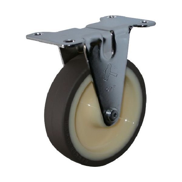 ハンマーキャスター ハンマー 固定式ウレタン車輪(ナイロンホイール・ローラーベアリング)85mm 420ER-UB85 1個（直送品）