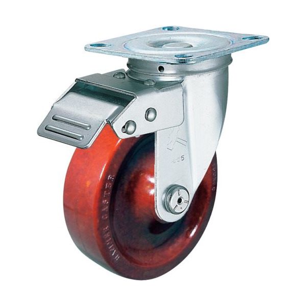 ハンマーキャスター ハンマー スイッチキャスター フェノール車輪 125mm 420FAS-PH125 1個 814-1092（直送品）