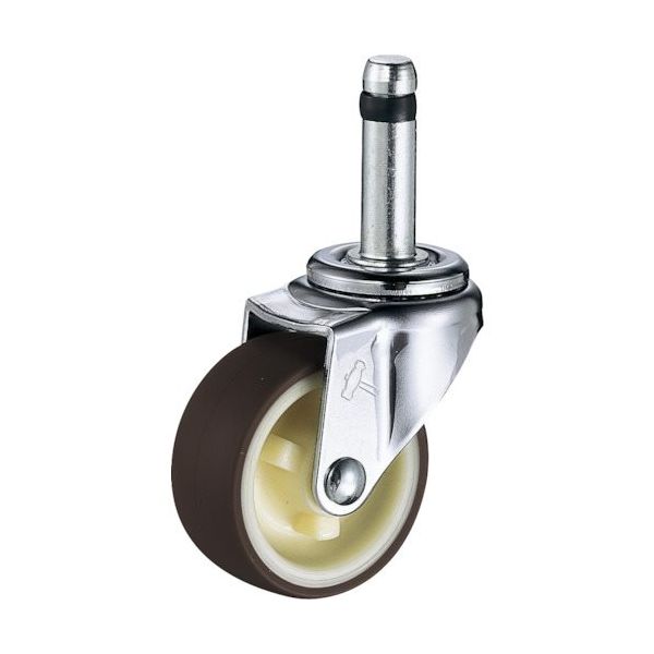 ハンマーキャスター ハンマー 差込み旋回式ウレタン車輪（ナイロンホイール） 420K