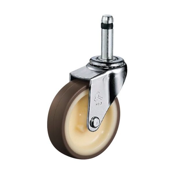 ハンマーキャスター ハンマー 差込み旋回式ウレタン車輪(ナイロンホイール)65mm 420K-UR65 1個 814-1175（直送品）