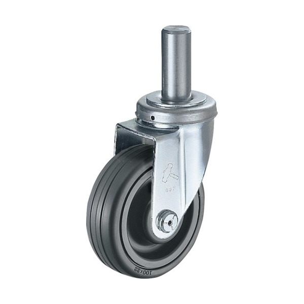 ハンマーキャスター ハンマー 差込み旋回式ゴム車輪(ナイロンホイール・ボールベアリング)150mm 420SK-CHR150 1個（直送品）