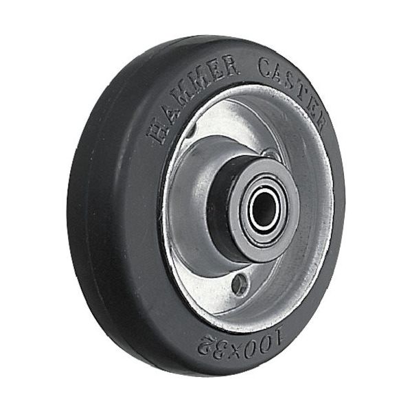 ハンマーキャスター ハンマー S型ゴムB入り車輪 435SーRB150 150mm 1個 814-1379（直送品）