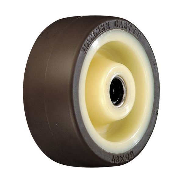 ハンマーキャスター ハンマー ステンレスS型 ウレタンB入り75mm車輪 439S0S-UB75 1個 814-1421（直送品）