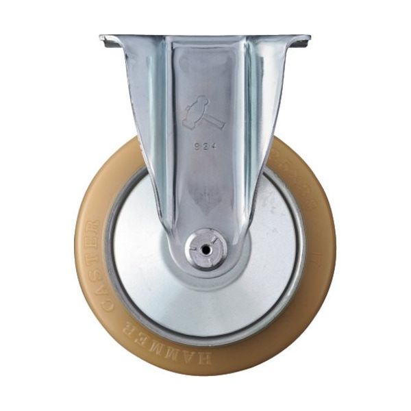 ハンマーキャスター ハンマー 固定式ウレタン車輪(スチール・ローラーベアリング)125mm 420SRP-URB125 1個（直送品）
