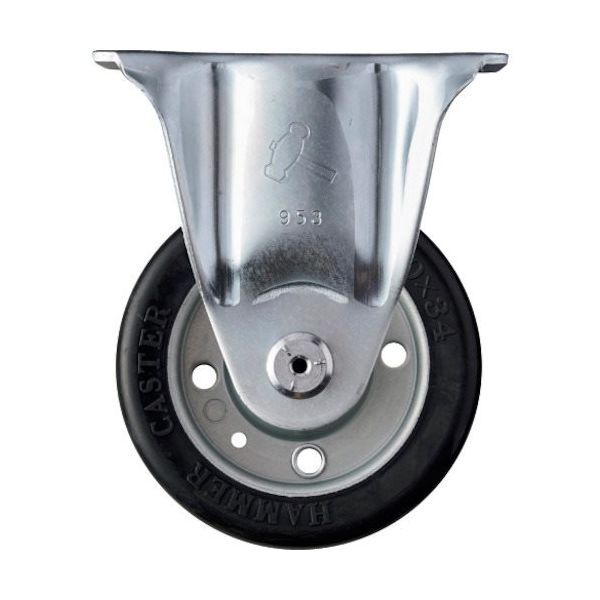 ハンマーキャスター ハンマー 固定式ゴム車輪(ワイドタイプ)100mm 420SR-WR100 1個 814-2978（直送品）