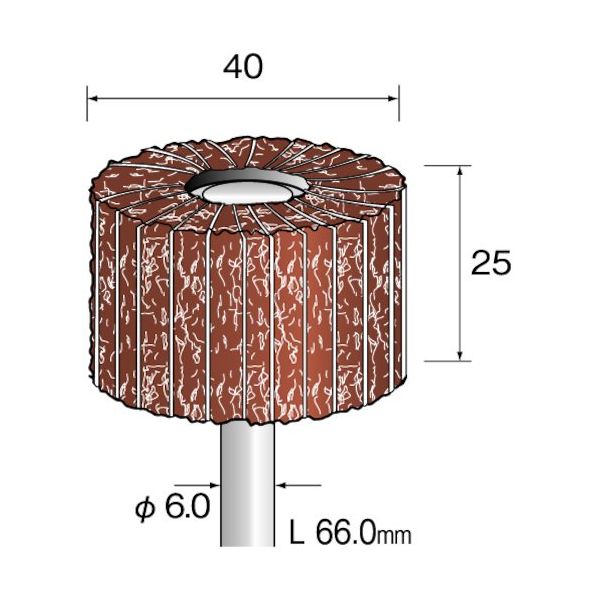 ミニター ミニモ クッションサンダー サンドペーパー入 放射#240 φ40 EA5402 1本 853-0096（直送品）