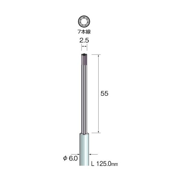 ミニター ミニモ ダイヤモンドワイヤーラップ#320 φ2.5 FD3401 1本 853-0466（直送品）