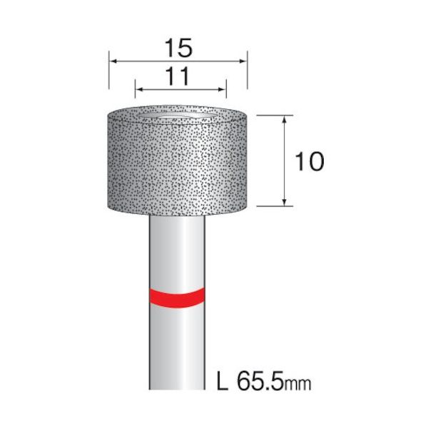 ミニター ミニモ 電着CBNバー#100 φ15 AD6123 1本 852-7768（直送品）