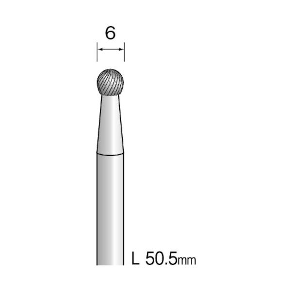 ミニター ミニモ 超硬カッター クロスカット φ6 軸径6.0mm BC4412 1本 852-7441（直送品）