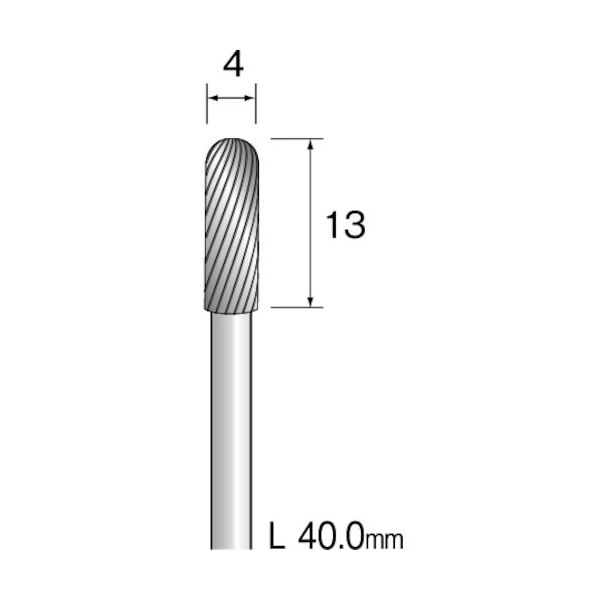 ミニター ミニモ 超硬カッター スパイラルカット φ4 BC2023 1本 852-7304（直送品）