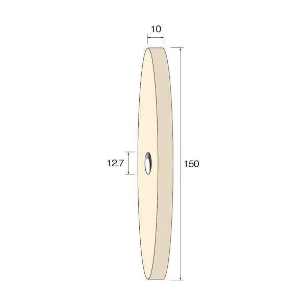 ミニター ミニモ フェルトホイール ソフト φ150×10 NA6231 1個 852-5412（直送品）
