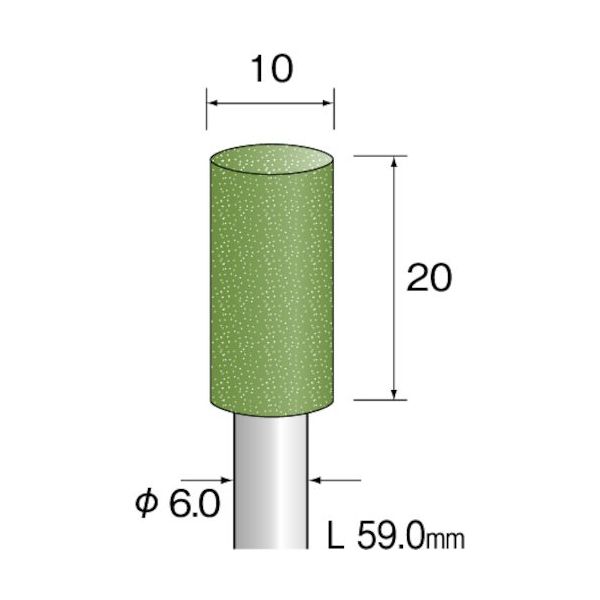 ミニター ミニモ 研磨用ゴム砥石 WA ミディアム#400 DB