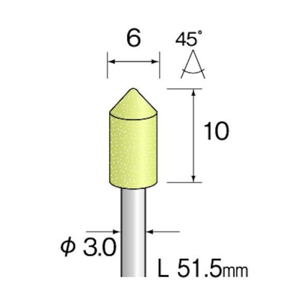 ミニター ミニモ イエロー砥石 WA#120
