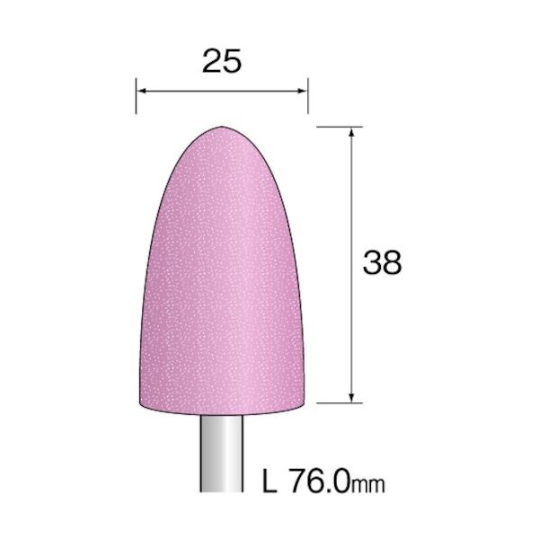 ミニター ミニモ PAピンク砥石#120 φ25 (10本入) CA6308 1袋(10本) 852-6353（直送品）