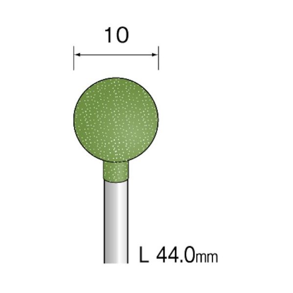 ミニター ミニモ 研磨用ゴム砥石 WA ミディアム#120 φ10 (10本入) DB3132 1袋(10本) 852-6922（直送品）