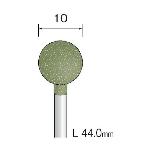 ミニター ミニモ 研磨用ゴム砥石 WA ミディアム#320 φ10 (10本入) DB3135 1袋(10本) 852-6925（直送品）