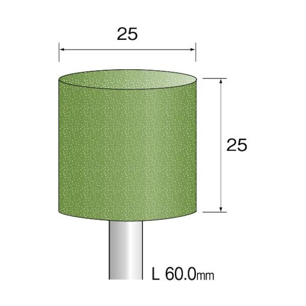 ミニター ミニモ 研磨用ゴム砥石 WA ミディアム#400 φ25 (5本入) DB4134 1袋(5本) 852-6964（直送品）
