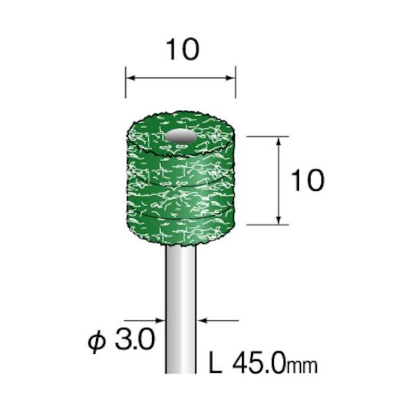 ミニター ミニモ クッションサンダー 積層#320 φ10 (3本入) EA5013 1袋(3本) 853-0051（直送品）