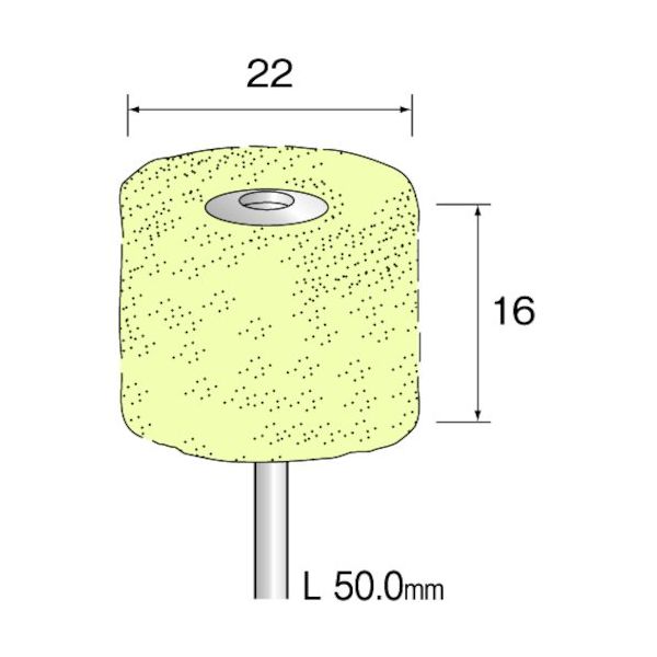 ミニター ミニモ 積層バフ コットンモップ φ22 (10個入) GA4333 1袋(10個) 853-0477（直送品）