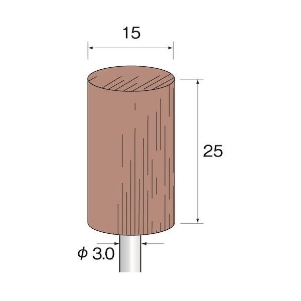 ミニター ミニモ ポリッシングウッド ハード φ15 (10個入) GA4525 1袋(10個) 852-7061（直送品）