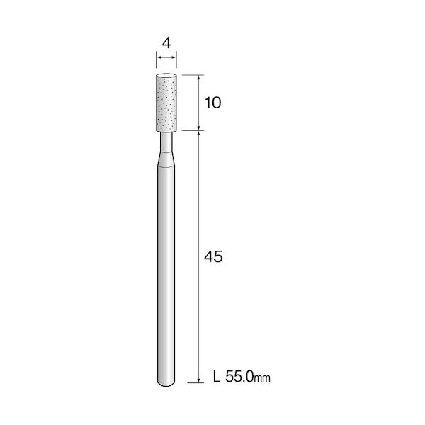 ミニター ミニモ 精密砥石 WA砥粒#120 φ4 (5本入) JA3109 1袋(5本) 852-7081（直送品）