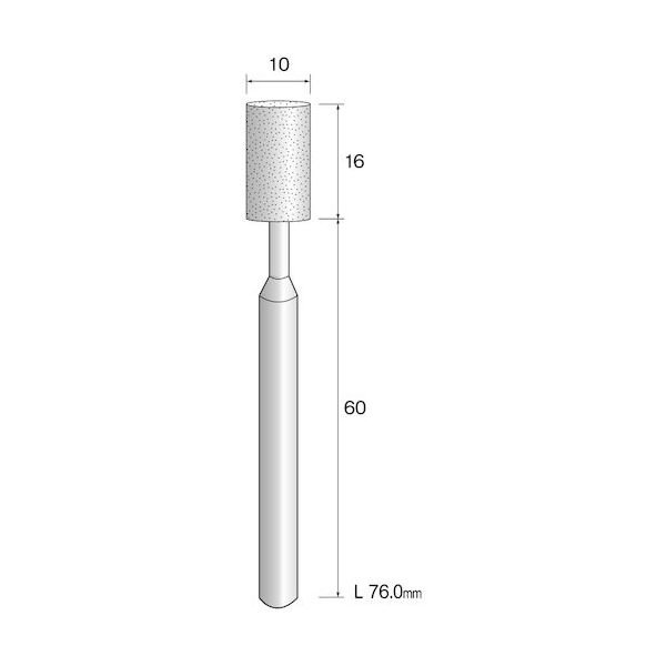 ミニター ミニモ 精密砥石 WA砥粒#100 φ10 (5本入) JA3123 1袋(5本) 852-7085（直送品）