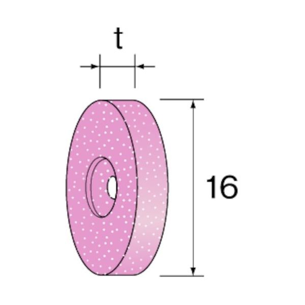 ミニター ミニモ PA砥石ホイール #120 (10個入) 外径16mm 幅3.0mm NA1512 1パック(10個) 852-7097（直送品）