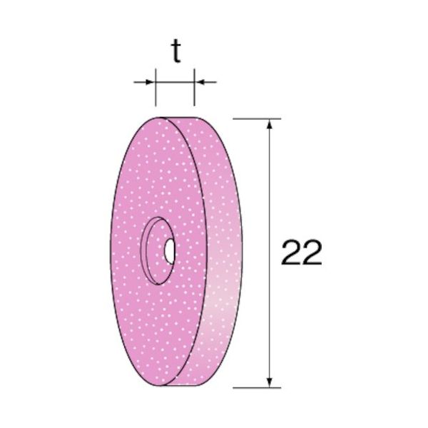ミニター Minimo PA砥石ホイール #120 (10個入) 外径22mm 幅3.0mm NA1532 1パック(10個)（直送品）