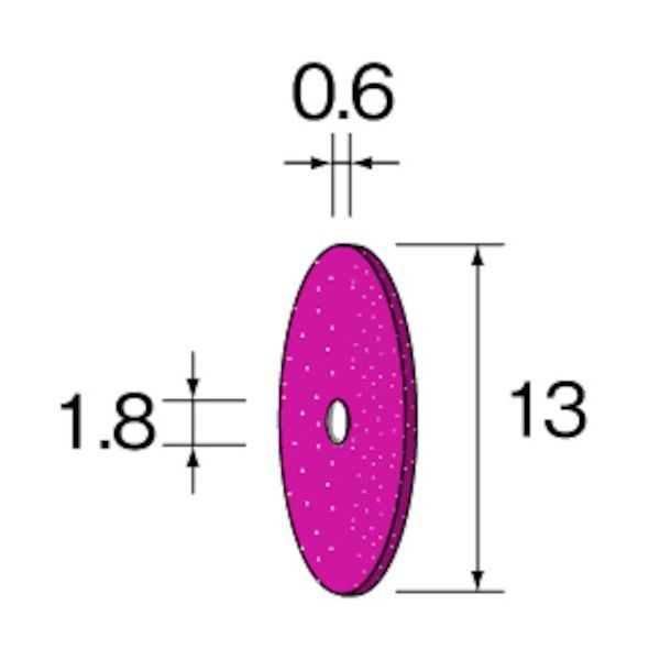ミニター ミニモ ファイバーストーンホイール #400 φ13X0.6 (2個入) NA2002 1パック(2個) 852-9161（直送品）