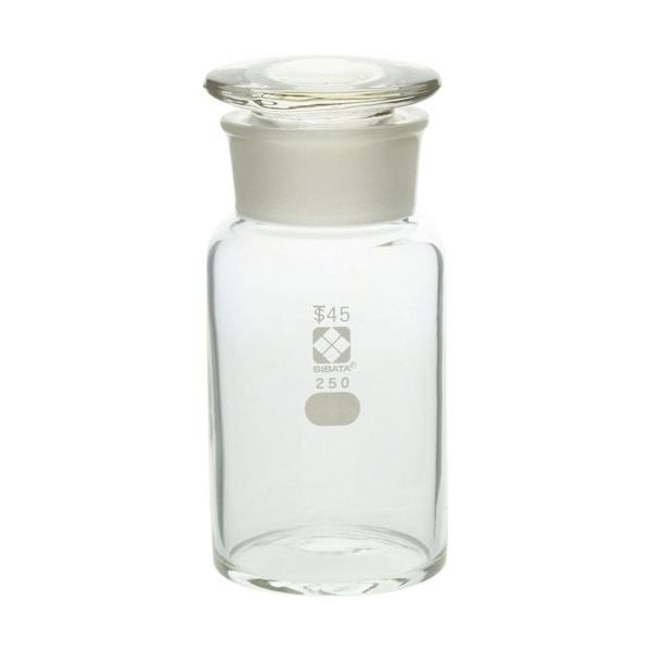 柴田科学 SIBATA 試薬びん 広口 250mL 10入 017070-250A 1箱(10個) 107-0176（直送品）