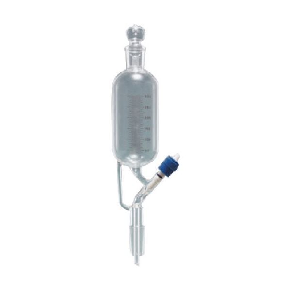 東京硝子器械 TGK 分液ロート 円筒 透明摺 300mL 目付下部摺 000-09-58-35 1個 190-3250（直送品）