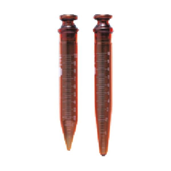 東京硝子器械 TGK 透明共通沈澱管15mL茶105H10本 121-04-53-53 1箱(10本) 189-5582（直送品）