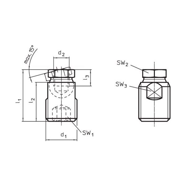 ロームヘルド・ハルダー HALDER ハンドクランク DIN469ストレート 形状F 24330.0151 1個 120-3870（直送品）