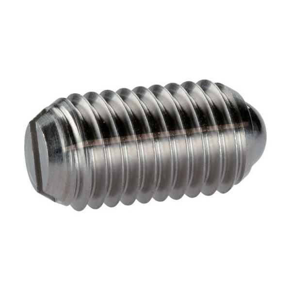 HALDER スプリングプランジャ ボール、スロット付 インチ 快削鋼 ピン/ボール径1/8 2B050.0112 1個（直送品）