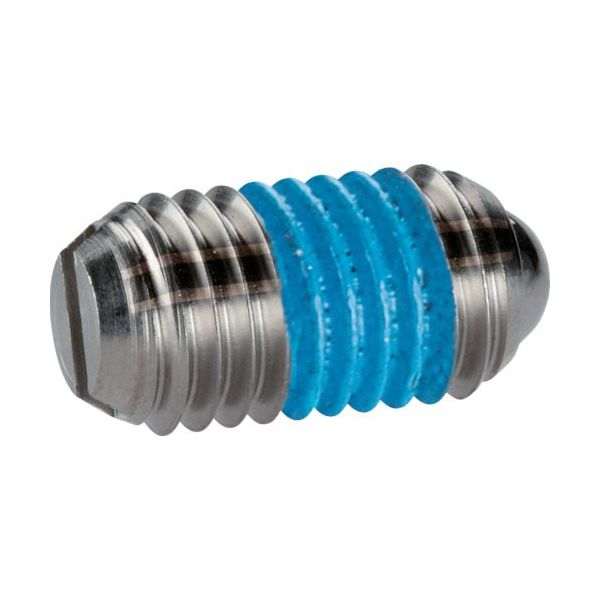 HALDER スプリングプランジャ ボール、スロット付 インチ SUS ピン/ボール径1/8 2B050.0372 1個（直送品）