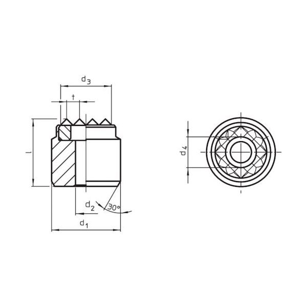 ロームヘルド・ハルダー HALDER ハンドクランク DIN468グースネック 形状F 24330.0370 1個 120-0736（直送品）