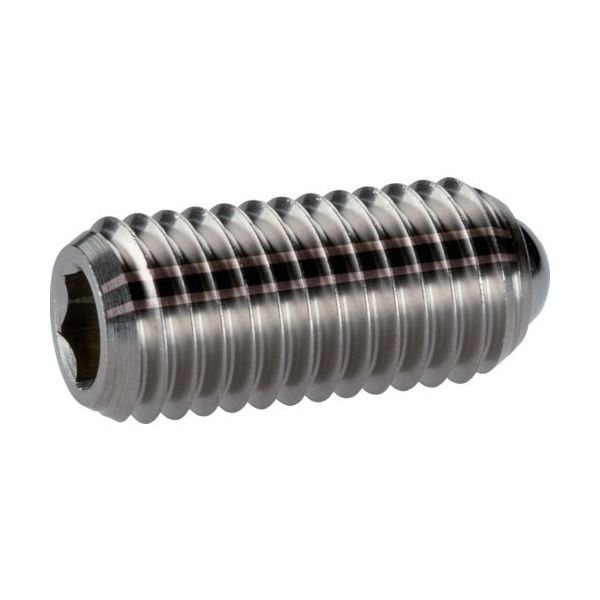 ロームヘルド・ハルダー HALDER スプリングプランジャ ボール、六角穴付 ステンレス鋼 バネ圧:強 22030.0248 1個（直送品）