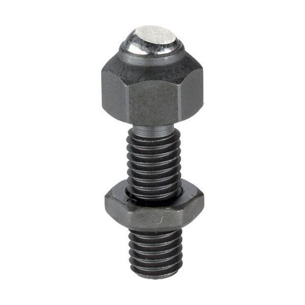 ロームヘルド・ハルダー HALDER 揺動パッド 高さ調整付、自動リセット式 M8 長さ36.6 22741.0013 1個（直送品）