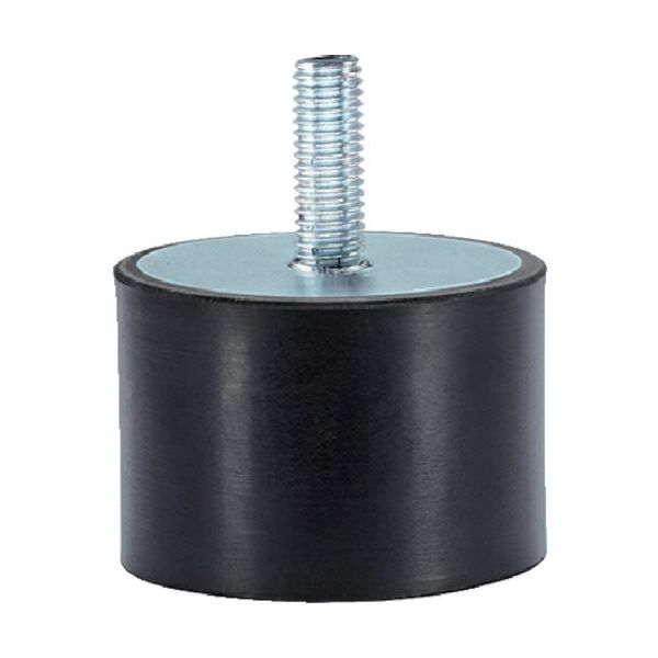 ロームヘルド・ハルダー HALDER ゴム バッファー 円筒形 オネジ付 25150.0421 1個 107-2982（直送品）