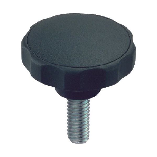 ロームヘルド・ハルダー HALDER スターグリップ オネジ付 プラスチック 黒 24750.0420 1個 107-9601（直送品）