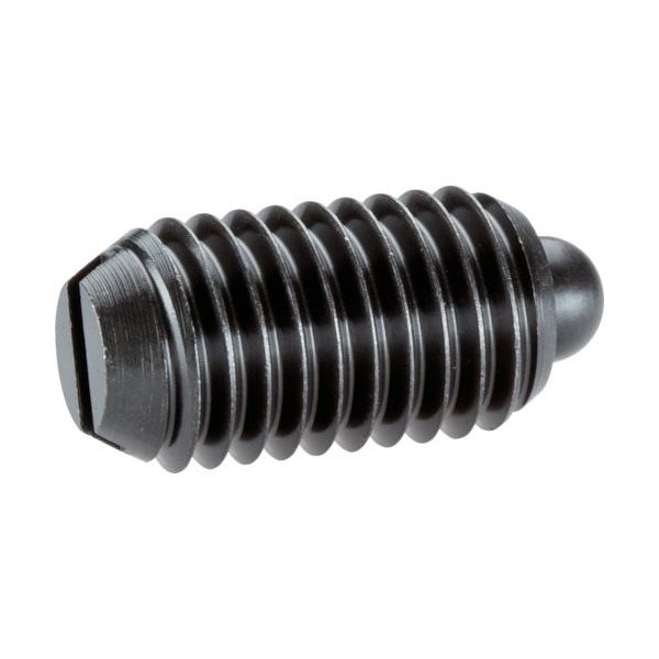 ロームヘルド・ハルダー HALDER スプリングプランジャ スラストピン、スロット付 快削鋼 外径M6×14 22050.0106 1個（直送品）