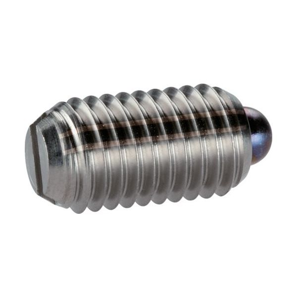 HALDER スプリングプランジャ スラストピン、スロット付 ステンレス鋼 外径M6×14 22050.0706 1個（直送品）