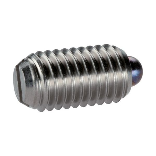 HALDER スプリングプランジャ スラストピン、スロット付 ステンレス鋼 外径M10×19 22050.0510 1個（直送品）