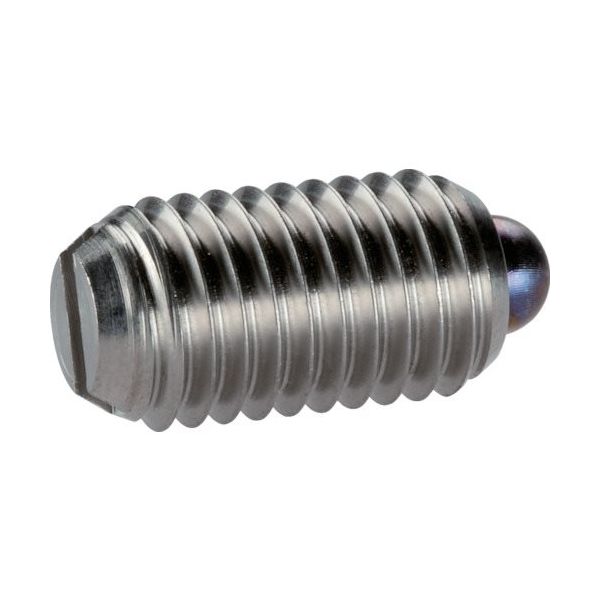 HALDER スプリングプランジャ スラストピン、スロット付インチ快削鋼 ボール径0.248 2B020.0150 1個（直送品）
