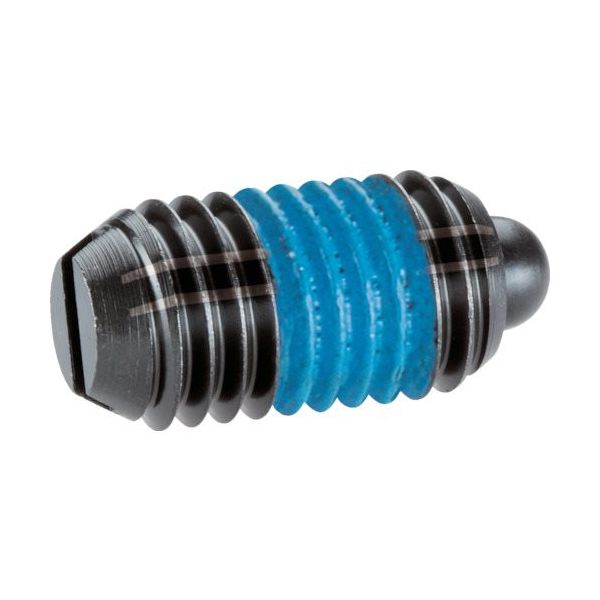 HALDER スプリングプランジャ スラストピン、スロット付インチステン ボール径0.248 2B020.0280 1個（直送品）