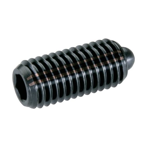 HALDER スプリングプランジャ スラストピン、六角穴付インチ快削鋼 ボール径0.499 2B030.0084 1個（直送品）