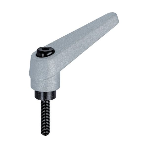 ロームヘルド・ハルダー HALDER 位置調整付クランピングレバー オネジ付 シルバー 24400.0243 1個 106-8177（直送品）