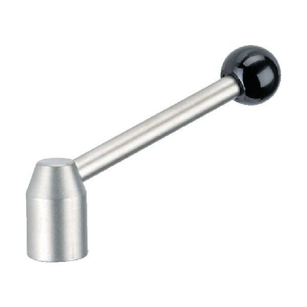 ロームヘルド・ハルダー HALDER クランピングレバー メネジ付 ステンレス鋼、サンドブラスト 24430.0236 1個（直送品）