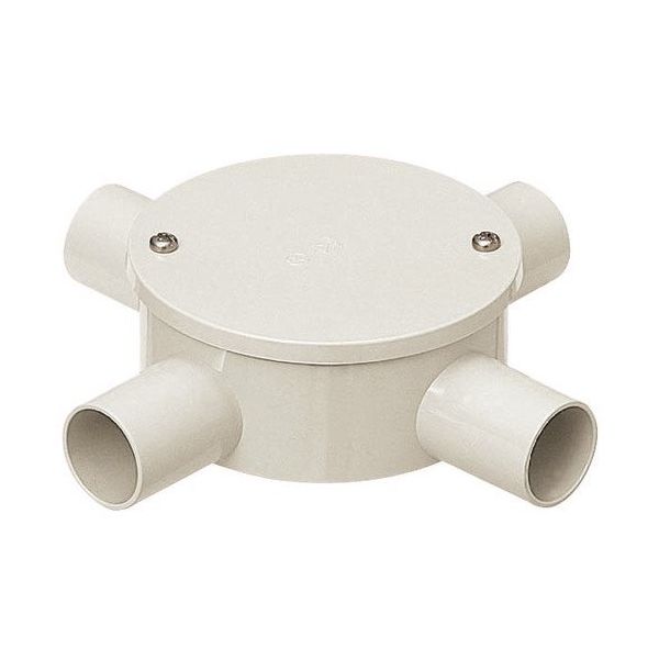 未来工業 未来 露出用丸形ボックス（カブセ蓋） 4KM